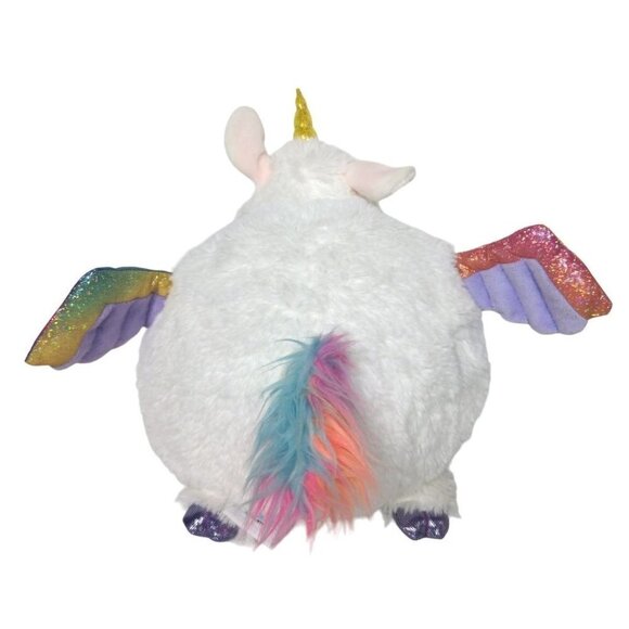 Squishable White Unicorn Pegasus Round Glitter Sparkly Plush 2021 11" - Picture 3 of 7